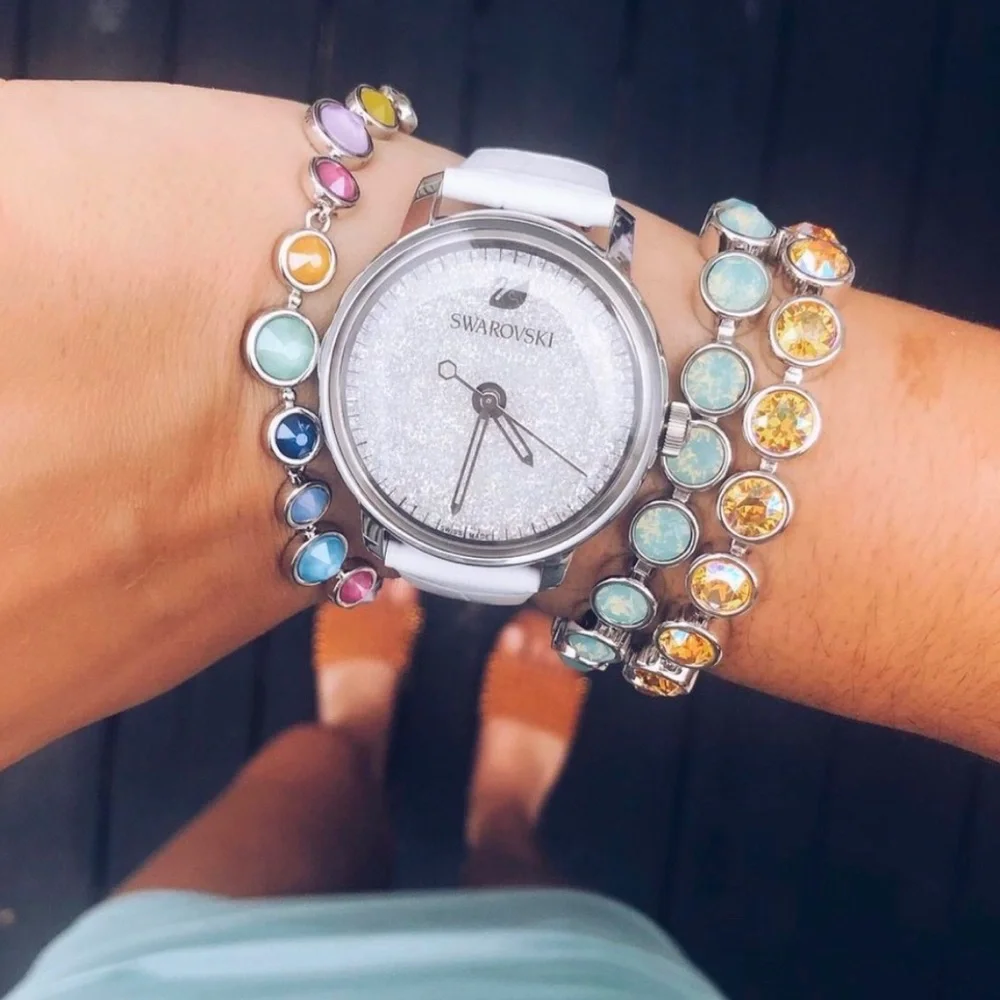 Touchstone Crystal by Swarovski ALL AROUND colorful bracelet BNIB